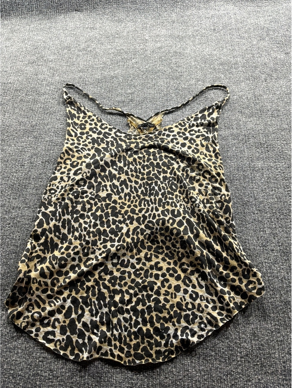 Truly Madly Deeply Leopard Print Sleeveless Tank Top Medium